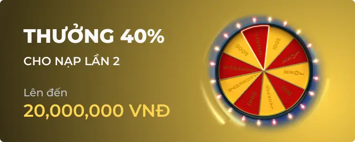 Khuyến mãi Thưởng Nạp Lại Hàng Tuần 40% tại keo nha cai bet88